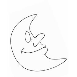 Раскраска: луна (природа) #155601 - Бесплатные раскраски для печати