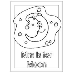 Раскраска: луна (природа) #155774 - Бесплатные раскраски для печати