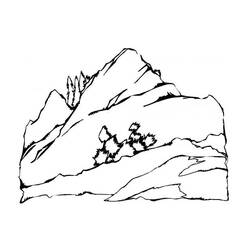 Раскраска: гора (природа) #156471 - Раскраски для печати