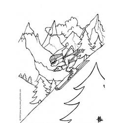 Раскраска: гора (природа) #156539 - Раскраски для печати