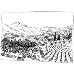 Раскраска: гора (природа) #156747 - Раскраски для печати