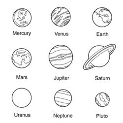 Раскраска: планета (природа) #157601 - Раскраски для печати