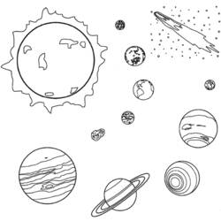 Раскраска: планета (природа) #157615 - Раскраски для печати