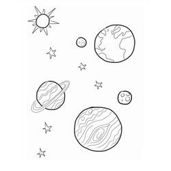 Раскраска: планета (природа) #157640 - Бесплатные раскраски для печати