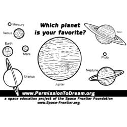 Раскраска: планета (природа) #157732 - Бесплатные раскраски для печати
