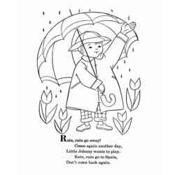 Раскраска: дождь (природа) #158254 - Бесплатные раскраски для печати