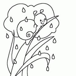 Раскраска: дождь (природа) #158274 - Бесплатные раскраски для печати