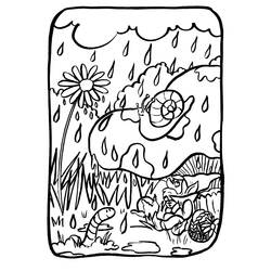 Раскраска: дождь (природа) #158287 - Раскраски для печати