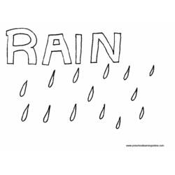 Раскраска: дождь (природа) #158295 - Бесплатные раскраски для печати