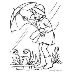 Раскраска: дождь (природа) #158321 - Бесплатные раскраски для печати