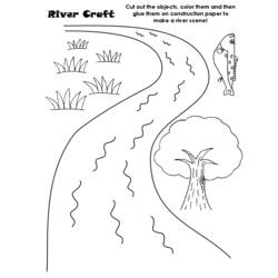 Раскраска: река (природа) #159266 - Раскраски для печати
