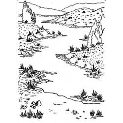 Раскраска: река (природа) #159302 - Раскраски для печати