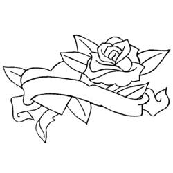 Раскраска: розы (природа) #161880 - Раскраски для печати