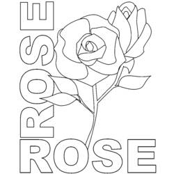 Раскраска: розы (природа) #161942 - Бесплатные раскраски для печати