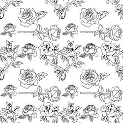 Раскраска: розы (природа) #161960 - Бесплатные раскраски для печати