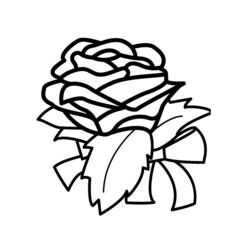 Раскраска: розы (природа) #162019 - Бесплатные раскраски для печати