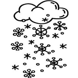 Раскраски: снег - Раскраски для печати