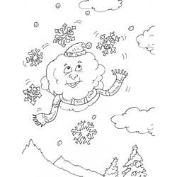 Раскраска: снег (природа) #158578 - Раскраски для печати