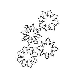 Раскраска: снежинка (природа) #160451 - Раскраски для печати
