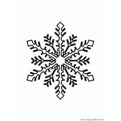 Раскраска: снежинка (природа) #160461 - Раскраски для печати