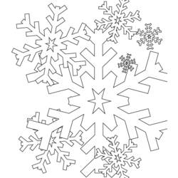 Раскраска: снежинка (природа) #160462 - Раскраски для печати