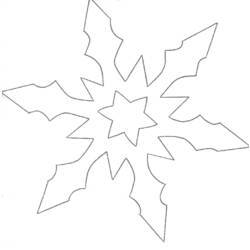 Раскраска: снежинка (природа) #160514 - Раскраски для печати