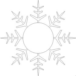 Раскраска: снежинка (природа) #160672 - Раскраски для печати