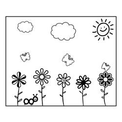 Раскраска: Весенний сезон (природа) #164744 - Бесплатные раскраски для печати