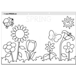 Раскраска: Весенний сезон (природа) #164745 - Раскраски для печати
