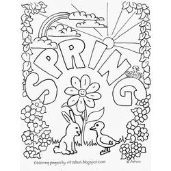 Раскраска: Весенний сезон (природа) #164775 - Раскраски для печати