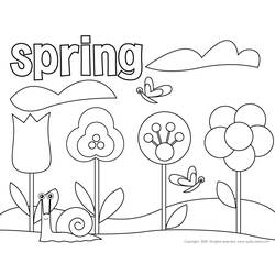 Раскраска: Весенний сезон (природа) #164790 - Раскраски для печати