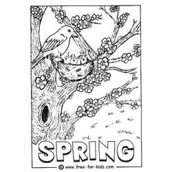 Раскраска: Весенний сезон (природа) #164841 - Бесплатные раскраски для печати