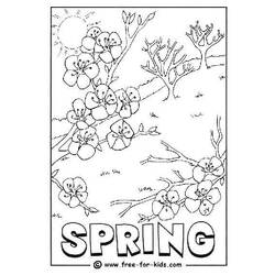 Раскраска: Весенний сезон (природа) #164859 - Раскраски для печати