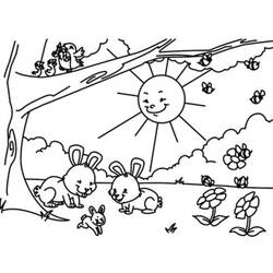 Раскраска: Весенний сезон (природа) #164949 - Раскраски для печати