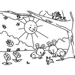Раскраска: Весенний сезон (природа) #165080 - Бесплатные раскраски для печати