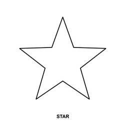 Раскраска: звезда (природа) #155881 - Раскраски для печати