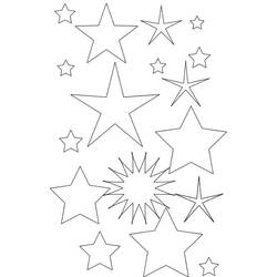 Раскраска: звезда (природа) #155882 - Раскраски для печати