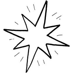 Раскраска: звезда (природа) #155899 - Раскраски для печати