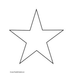 Раскраска: звезда (природа) #155901 - Раскраски для печати