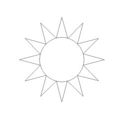 Раскраска: солнце (природа) #157936 - Бесплатные раскраски для печати