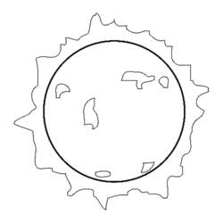 Раскраска: солнце (природа) #157991 - Бесплатные раскраски для печати