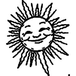 Раскраска: солнце (природа) #158003 - Бесплатные раскраски для печати