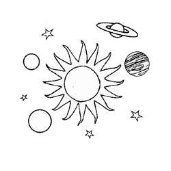 Раскраска: солнце (природа) #158173 - Раскраски для печати