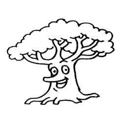 Раскраска: дерево (природа) #154692 - Раскраски для печати