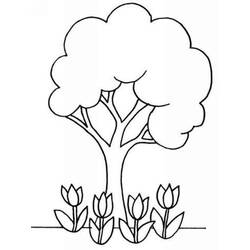 Раскраска: дерево (природа) #154698 - Бесплатные раскраски для печати