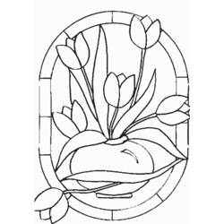 Раскраска: тюльпан (природа) #161663 - Бесплатные раскраски для печати