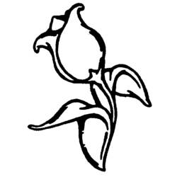 Раскраска: тюльпан (природа) #161672 - Бесплатные раскраски для печати