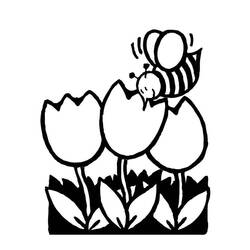 Раскраска: тюльпан (природа) #161694 - Бесплатные раскраски для печати