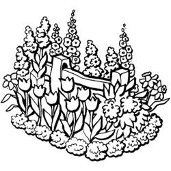 Раскраска: тюльпан (природа) #161773 - Бесплатные раскраски для печати