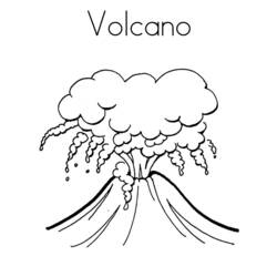 Раскраска: вулкан (природа) #166568 - Раскраски для печати